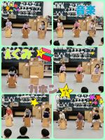 Aくみ今日は音楽でカホンを体験しました‼️楽器に乗るというのがとても新鮮で、ドキドキしながら叩いていましたよ🎵