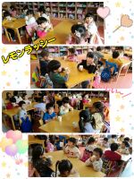 Iくみ今日はリボンちゃんとダンスをしたりなど、大喜びでした！お部屋でレモンラッシーを飲み、強くなったね！と盛り上がっていましたよ😆✨