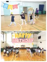 年長幼稚園最後のお誕生会をしました✨3月生まれのお友達が格好良く発表をしてくれました✨