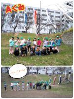 Aくみさん力を合わせてこいのぼりを上げました✨子どもたちのニコニコ笑顔がありましたよ🎵